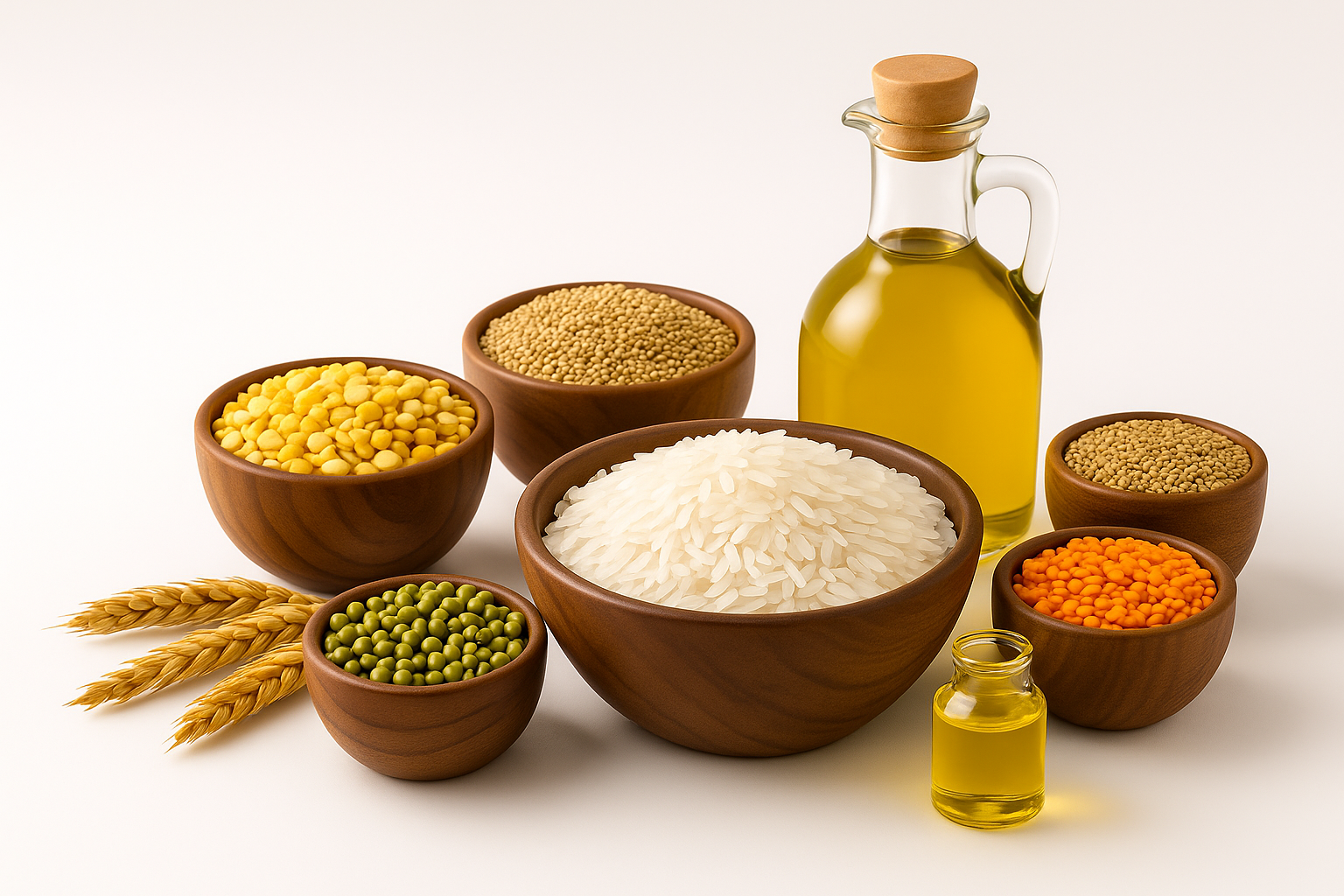 Rice, Dals, Oils and Millets